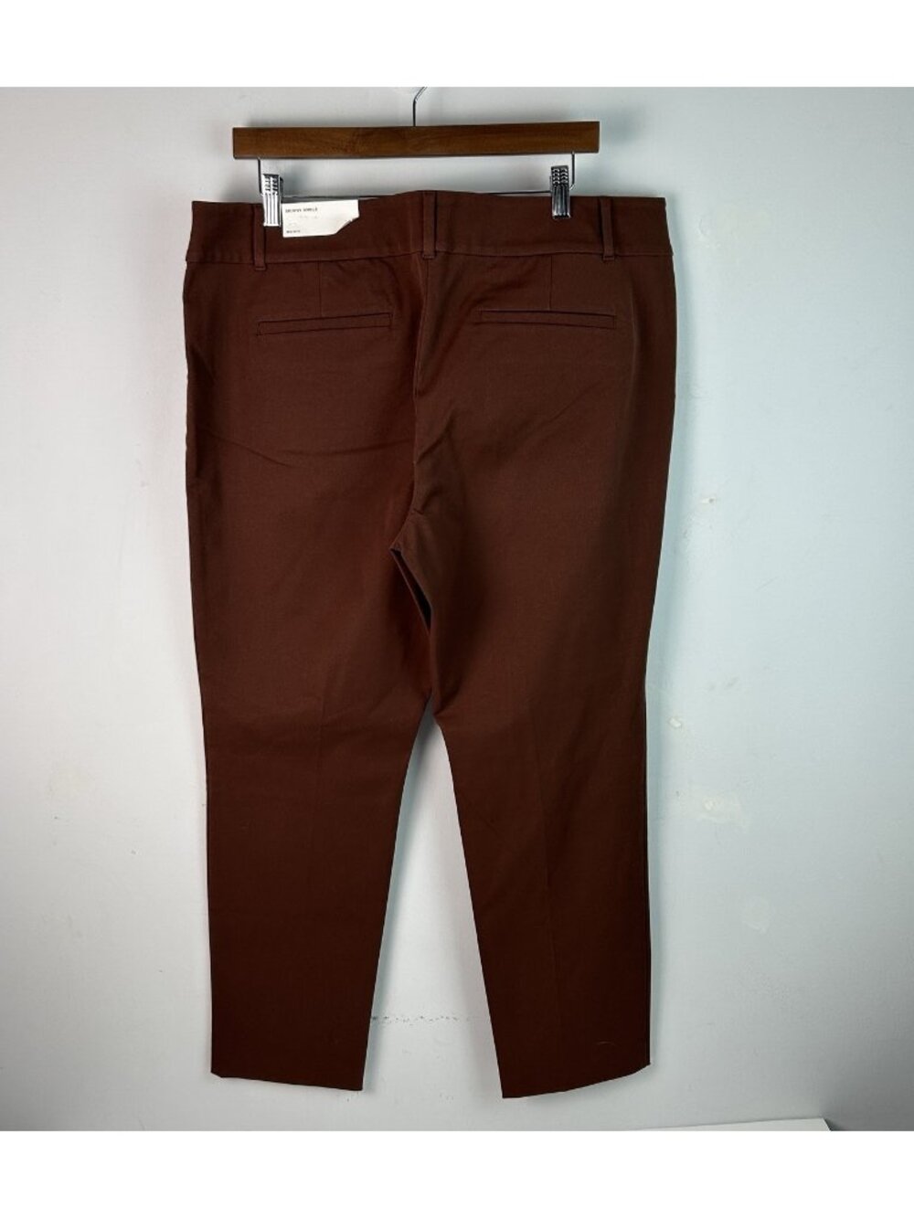 LOFT Outlet Women’s Solid brown Mid Rise Skinny Ankle Pants Regular Size 16